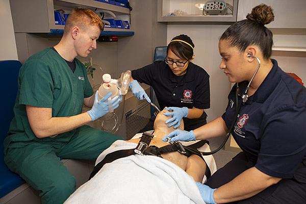 EMT training in progress